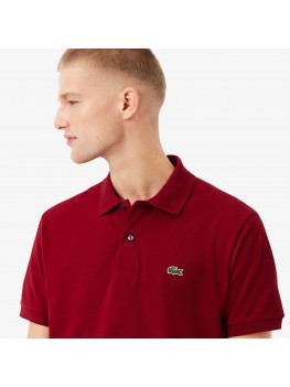 Lacoste Men's Classic Fit Polo Shirt In bordeaux - L1212 T01476