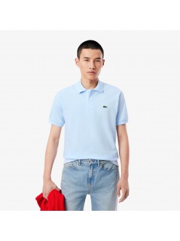 Lacoste Men's Classic Fit Polo Shirt In Light Blue L1212 T01 Lacoste Men's Classic Fit Polo Shirt In Light Blue L1212 T01