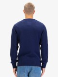 Luke Mitcham Cable Knit Sweater In Navy Blue -  M810650 Luke Mitcham Cable Knit Sweater In Navy Blue -  M810650
