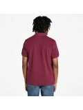 Timberland Men's Millers River Pique Polo Shirt In Burgundy - TB0A6VDP 648