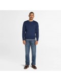 Timberland Williams River Cable Knit Crew Neck Sweater In Navy Blue - TB0A5M82 451