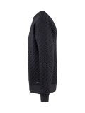 Luke Torridon Texture Sweater In Charcoal - M810307 Luke Torridon Texture Sweater In Charcoal - M810307