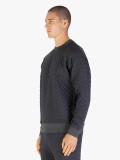 Luke Torridon Texture Sweater In Charcoal - M810307 Luke Torridon Texture Sweater In Charcoal - M810307