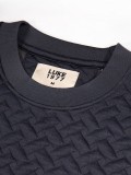 Luke Torridon Texture Sweater In Charcoal - M810307 Luke Torridon Texture Sweater In Charcoal - M810307