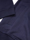 Luke Sutton 1000 Zip Through Sweat 350GSM In Navy Blue - M810361
