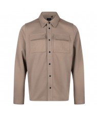 Luke Ettrick Overshirt In Colour; Putty - M780950 Luke Ettrick Overshirt In Colour; Putty - M780950