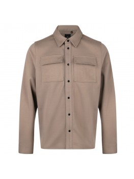 Luke Ettrick Overshirt In Colour; Putty - M780950 Luke Ettrick Overshirt In Colour; Putty - M780950