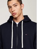 Tommy Hilfiger Fleece Zip Through Hoody In Navy Blue - MW0MW37234DW5 Tommy Hilfiger Fleece Zip Through Hoody In Navy Blue - MW0MW37234DW5