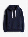 Tommy Hilfiger Fleece Zip Through Hoody In Navy Blue - MW0MW37234DW5 Tommy Hilfiger Fleece Zip Through Hoody In Navy Blue - MW0MW37234DW5