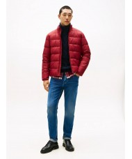 Tommy Hilfiger Mid Weight Stand Up Collar Quilted Jacket In Red - MW0MW41982 XIT