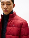 Tommy Hilfiger Mid Weight Stand Up Collar Quilted Jacket In Red - MW0MW41982 XIT