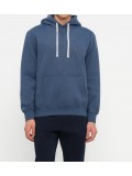 Tommy Hilfiger Flag Embroidery Drawstring Hoody In Heathered Blue - MW0MW39997DZ0