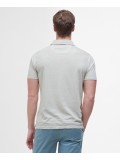 Barbour Drayton Linen & Cotton Tailored Polo Shirt In Mist - MML1455BE12