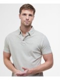 Barbour Drayton Linen & Cotton Tailored Polo Shirt In Mist - MML1455BE12