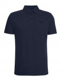 Barbour Drayton Linen Tailored Polo Shirt In Navy Blue - MML1455NY91