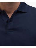 Barbour Drayton Linen Tailored Polo Shirt In Navy Blue - MML1455NY91