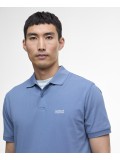 Barbour Lightweight Pique Essential Polo Shirt In Washed Blue - MML1467BL45