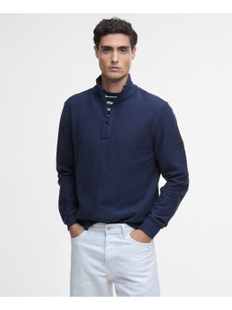 Barbour International Samuel Half-Zip Sweatshirt In Navy Blue - MOL0679NY91