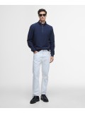 Barbour International Samuel Half-Zip Sweatshirt In Navy Blue - MOL0679NY91