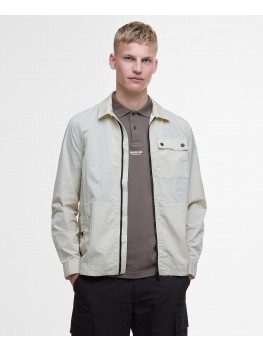 Barbour International Inline Overshirt In Oyster Grey - MOS0386GY55