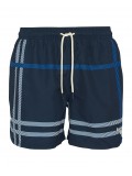 Barbour Twain Check 5'' Swim Shorts In Navy Blue MSW0067NY91