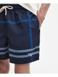 Barbour Twain Check 5'' Swim Shorts In Navy Blue MSW0067NY91