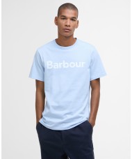 Barbour Crew Neck Logo Tee In Ocean Sky Blue - MTS0531BU61