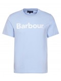 Barbour Crew Neck Logo Tee In Ocean Sky Blue - MTS0531BU61