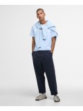 Barbour Crew Neck Logo Tee In Ocean Sky Blue - MTS0531BU61
