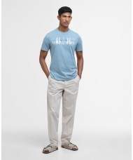 Barbour Thurford Crew Neck Logo Tee In Lead - MTS1275BU24