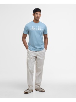 Barbour Thurford Crew Neck Logo Tee In Lead - MTS1275BU24