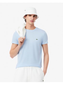 Lacoste Men's Crew Neck Pima Cotton Jersey T-shirt In Light Blue - TH6709 00 T01 