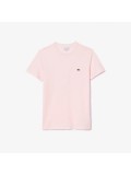 Lacoste Men's Crew Neck Pima Cotton Jersey T-shirt In Pale Pink - TH6709 00 T03