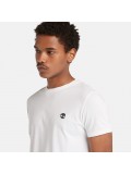 Timberland Men's Dunstan River Slim Fit T Shirt In White - TB 0A2BPRA100