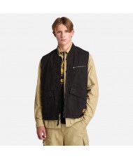 Timberland Washed Canvas Gilet for Men in Black - Style TB0A6GF7001