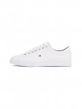 Tommy Hilfiger Essential Leather Lace-Up Trainers In White