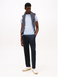 Tommy Hilfiger Stretch Slim Fit T-Shirt In Breezy Blue  - Style MW0MW10800C10