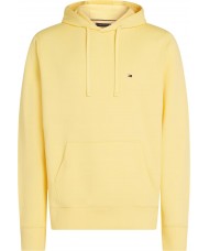 Tommy Hilfiger Flag Embroidery Drawstring Hoody In Yellow - MW0MW37235 ZF0