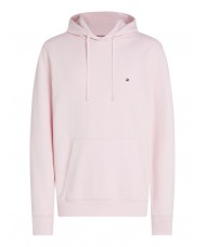 Tommy Hilfiger Flag Embroidery Drawstring Hoody In Pink - MW0MW37235 TOG