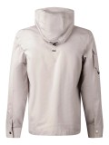 Luke 1977 Nepal Grey Zip Through Hooded Jacket In Putty - M750758