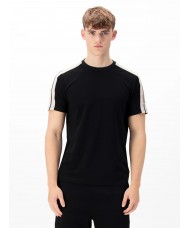 Luke Imperial Men's Tape Detail Pique T -Shirt In Black M770150