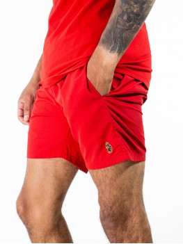 Luke Sport  "Great" Swim Shorts In Tech Red - M541011