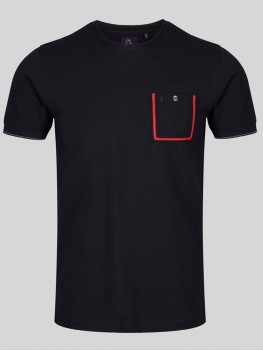 Luke Dr Dolittle Crew Neck T Shirt In Very Dark Navy - M560101
