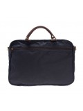 Barbour Wax Leather Briefcase In Navy - UBA0004NY91
