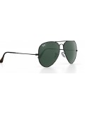 Ray-Ban Aviator - Green Classic G-15 Lenses & Black Frame - RB3689 9147/31 5814