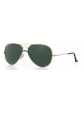 Ray-Ban Aviator - Green Classic G-15 Lenses & Gold frame  - RB3689 9147/31 5814