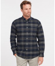 Barbour Men's Betsom Check Tailored Fit Shirt In Grey Marl - MSH4998GY52