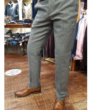 Marc Darcy 'Hardwick' - Navy Tan Tweed Check Trousers