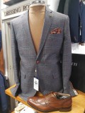 Marc Darcy "Jenson"  Grey & Tan Check Blazer