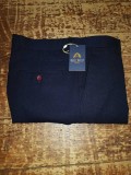 Marc Darcy Trousers JD4 - Navy Flat Front Trousers 